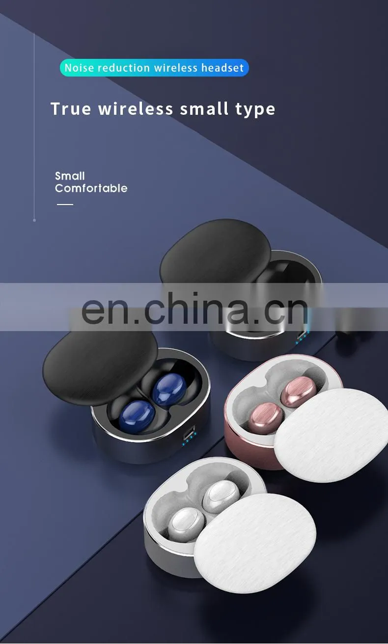 2021 hotsale Double calling True wireless stereo Mini earphones high quality noise cancelling sport headphone with logo
