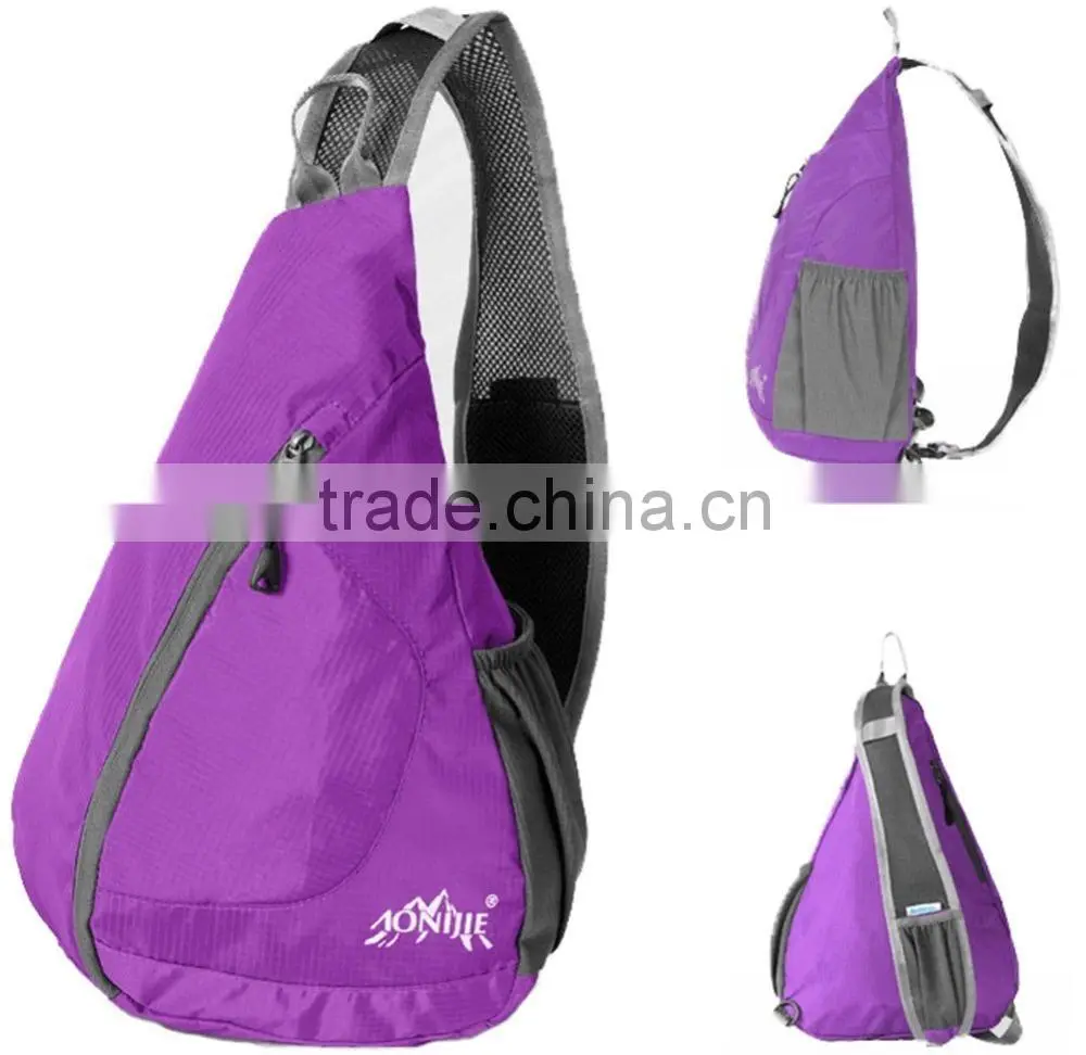 Packable Shoulder Backpack Sling Chest CrossBody Bag Cover Pack Rucksack for Bicycle Sport Hiking Travel Camping Bookbag Men Wo