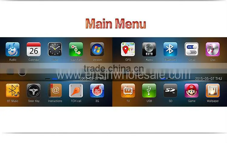 Erisin ES9611V 8" 2 Din Car DVD Player with GPS 3G TV