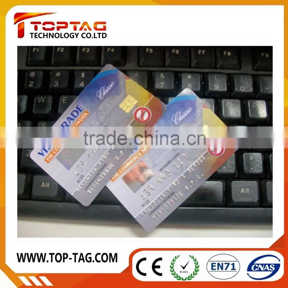 ISO7816 Contactless Smart CPU Card with magnetic stripe