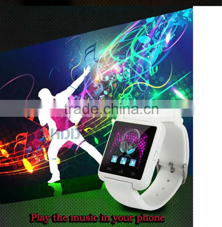 2014 portable wrist u8 m26 bluetooth smart watch bluetooth watch wholesale wrist watch