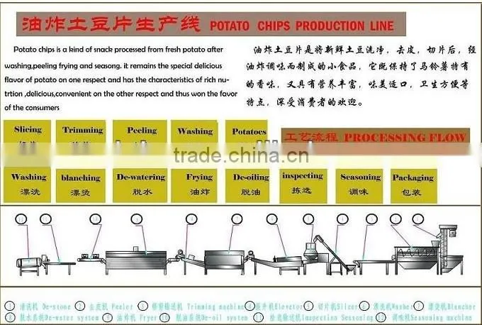 french fries processing machine