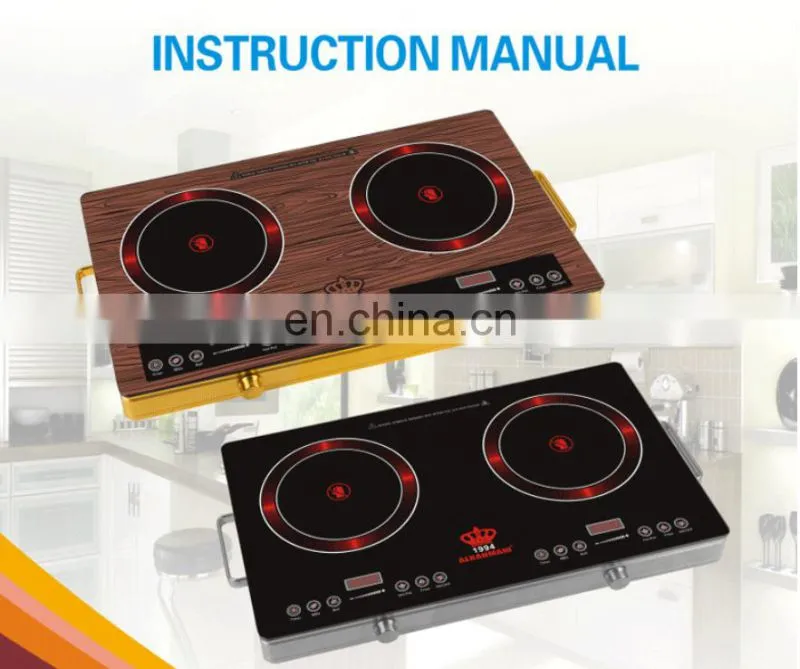 Induction cooker 110v/220v 2000W touch control black color easy to operate rice soup milk hotpot rice keep warm function
