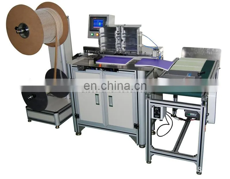 UT520 Automatic Twin spiral-o loop wire binding machine nylon coated binder equipment