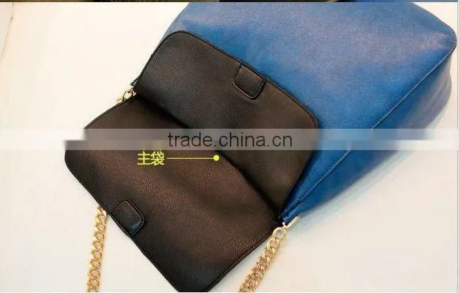 2012 new fashion soft leather party handbag