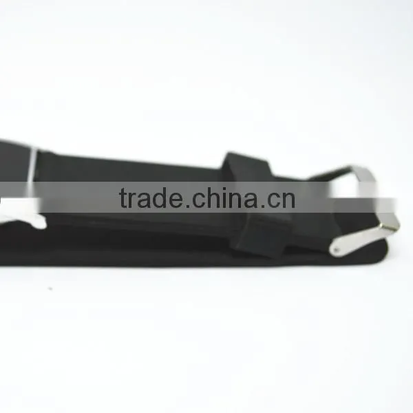 Cheap led watch 2014 made in China PU strap blue digital led lgith cheap led watch
