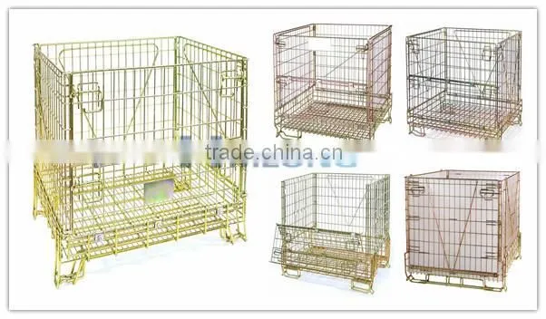 PET Preform Mesh box wire cage metal bin storage container