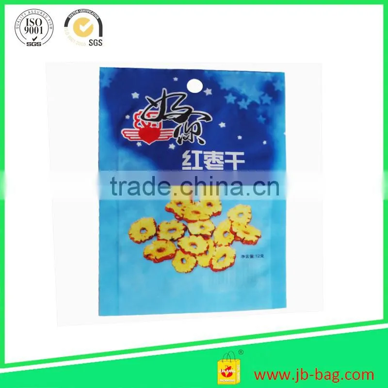 laminated material heat seal custom print plastic zipper bag