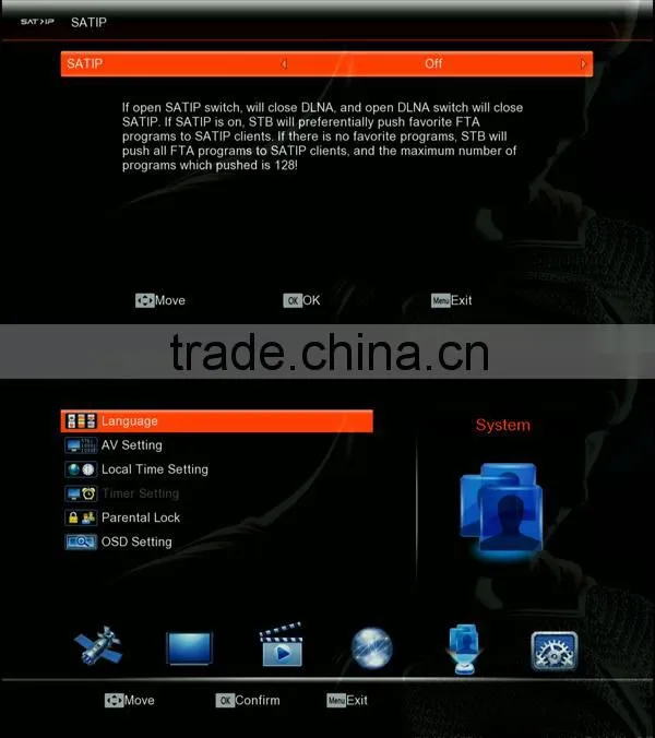 DVB S2 & T2 Openbox v8 combo hd satellite tv receiver
