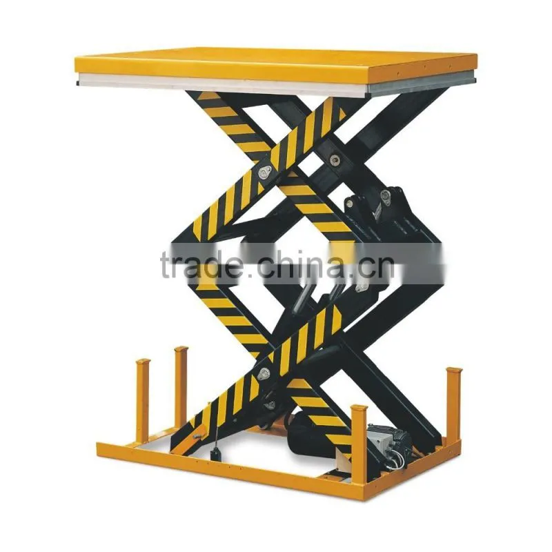The best utility cargo indoor scissor lift table/hydraulic stationary scissor lift