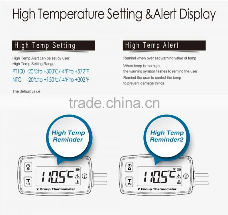 Digital LCD Engine Thermometer Temperature Meter