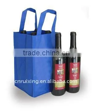Recycle Non Woven Wine Zipper Bag