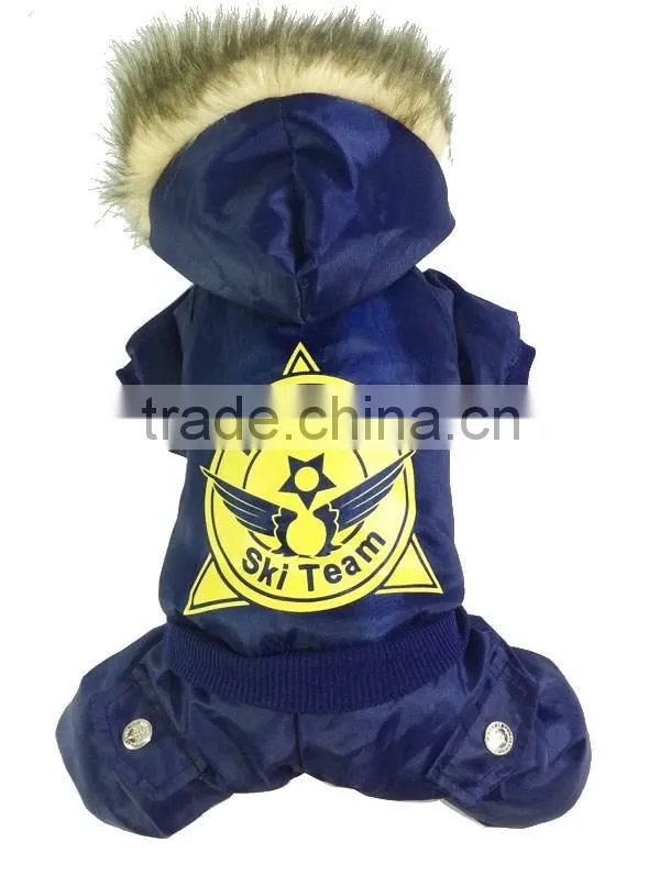 Fit for Winter Stylish the Arctic Ocean Blue Dog Skiwear Pet Apparels