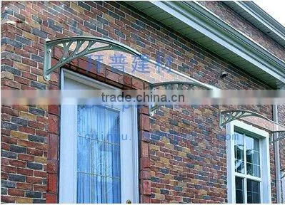Polycarbonate door canopy