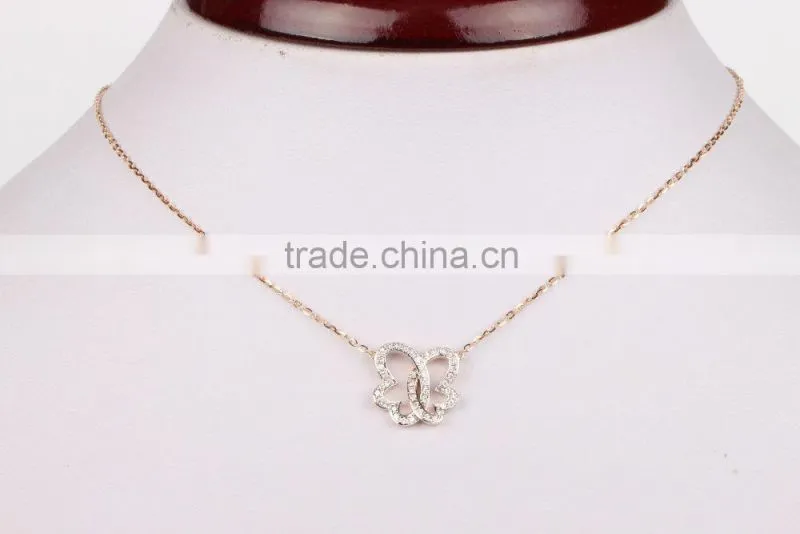 2015 New Fancy Gold And Silver Allah Pendant Necklace