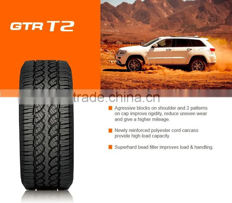 China good quality 265/75R16LT GTR T2 light truck radial tire