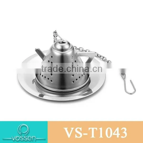 Silver plating tea pot shaped E tea infuser