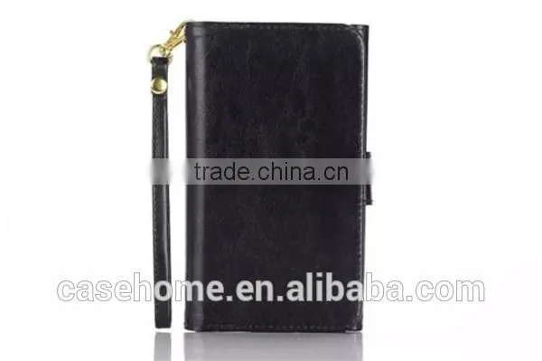 Card slots Wallet Strap Leather Pouch Case Cover For Vivo X6