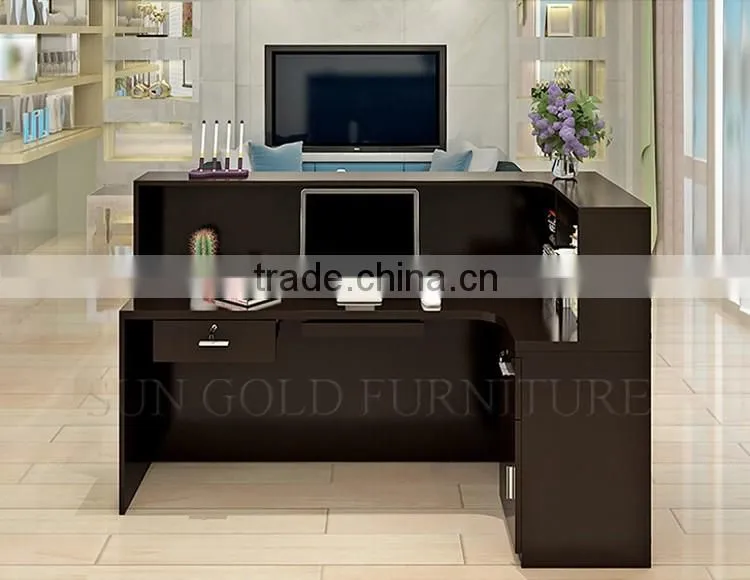 Modern fashion beauty salon white reception desk office counter table design (SZ-RTB025-1)