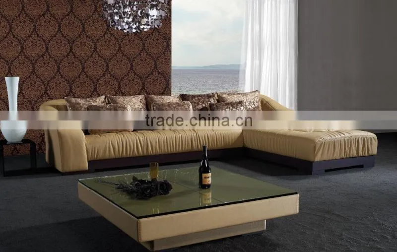 Modern living room sofa set with metal feet KW357