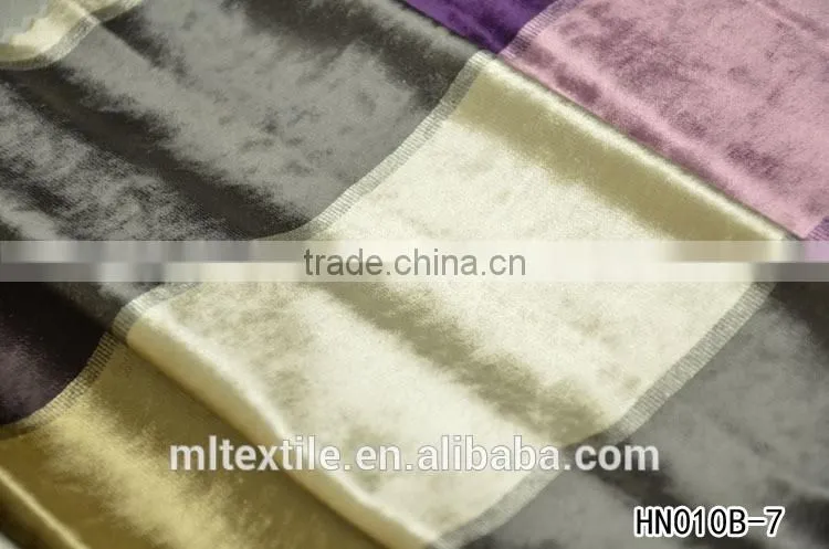 polyester yarn dyed velvet sofa fabric