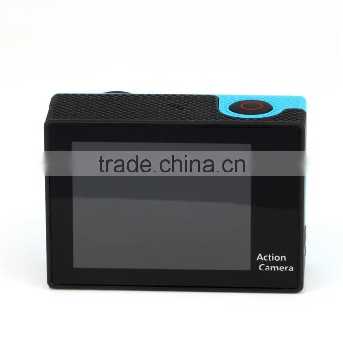 Dual screen waterproof full HD 1080p WiFi sport camera 4K 25fps with wireless remote bracelet