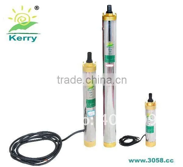 Without inverter submersible low-carbon lightweight solar pump for 100m deep well