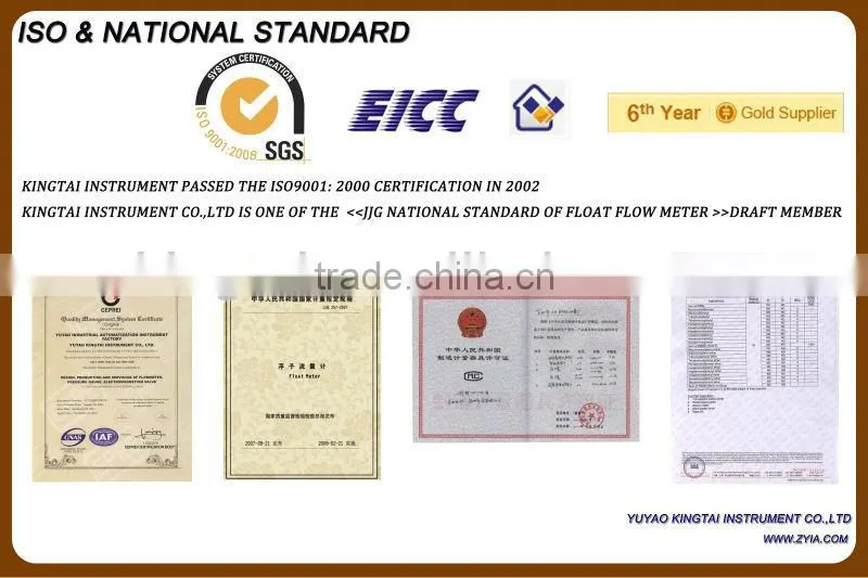 Glass tube flange connection chemical glass rotameter