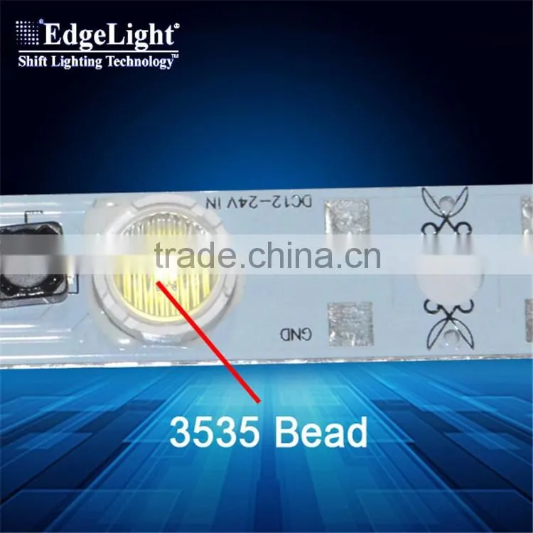 Edgelight high power strip rigid 17mm PCB 470mm in length 24V backlight led light strip made in Shanghai OEM factory
