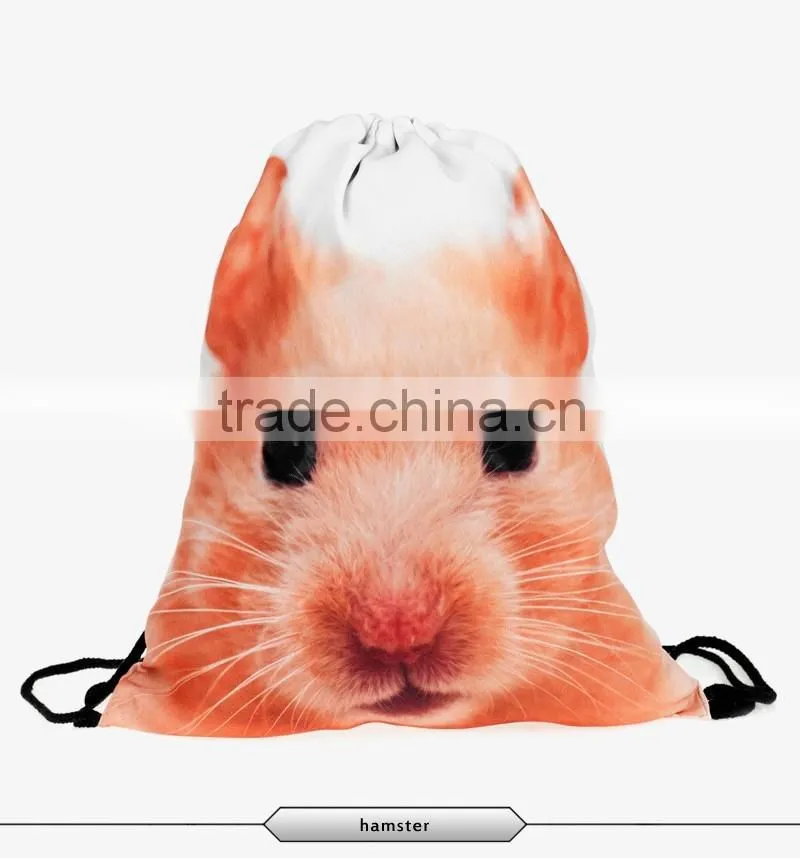 Custom printing 300D cheap fashion draw string bag