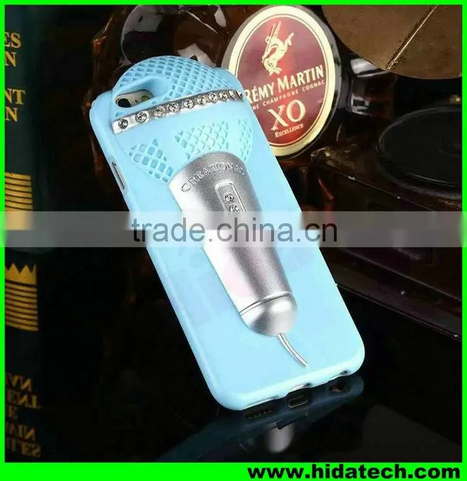 Newest mobile phone cases and covers for iPhone 5 iphone 6 microphone type case