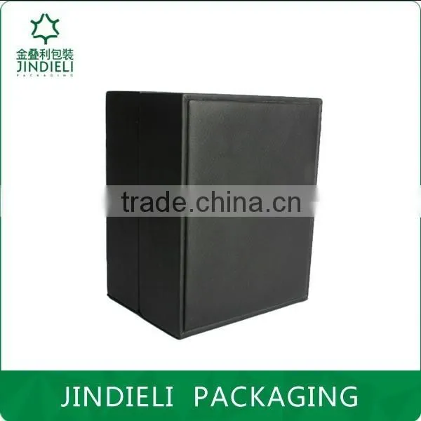 Hot sale wooden watch box packaging with leather cover