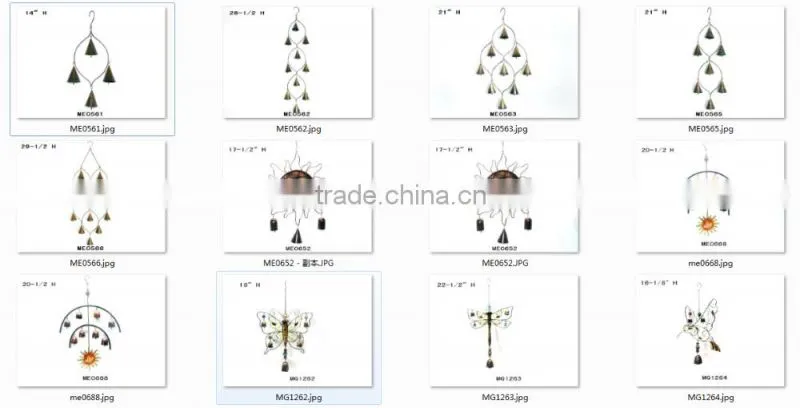 Iron crafts wind chimes with Cow Bells for sale windchime