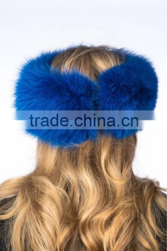 fox fur headband