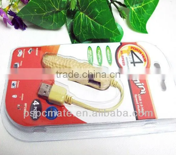 cute peanut shape usb hub 4 ports