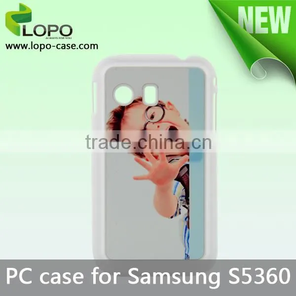 Blank sublimation, hard plastic case for Galaxy Ace S5360