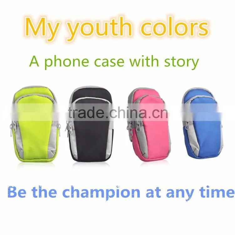 New style best selling customer armband cell phone armband canvas running armband