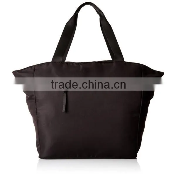 Simple Design Black Polyester Hand Bag Women's Tote Bag