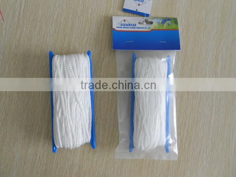 56743# 4mmx20m white polypropylene rope, guyline