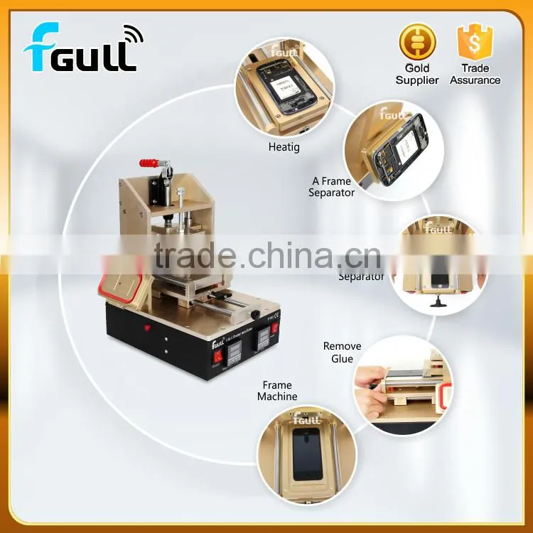 5 in 1 LCD Screen Separator Frame Laminator Glue Removing Machine for iPhone for Samsung