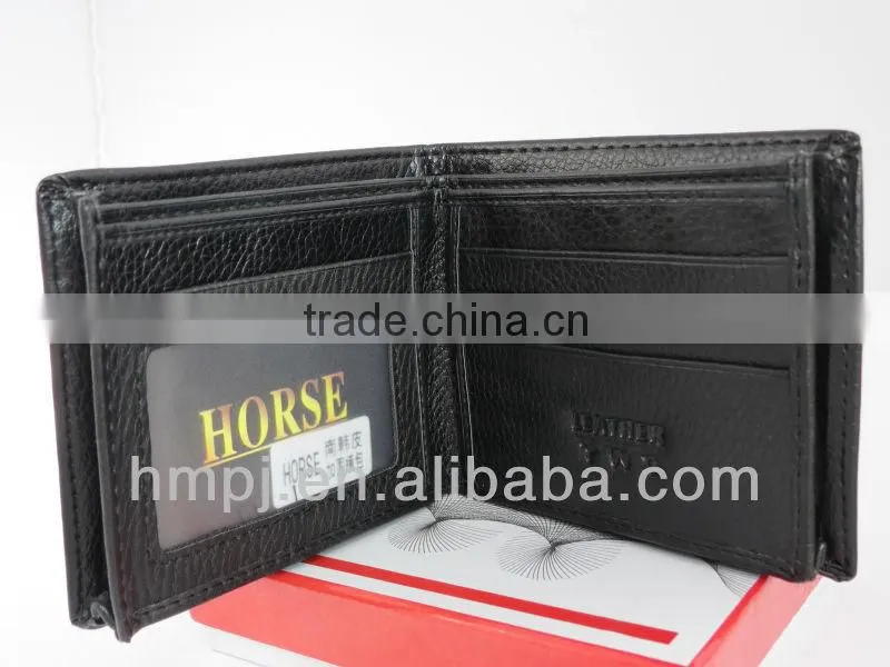 durable imperial police human leather wallet