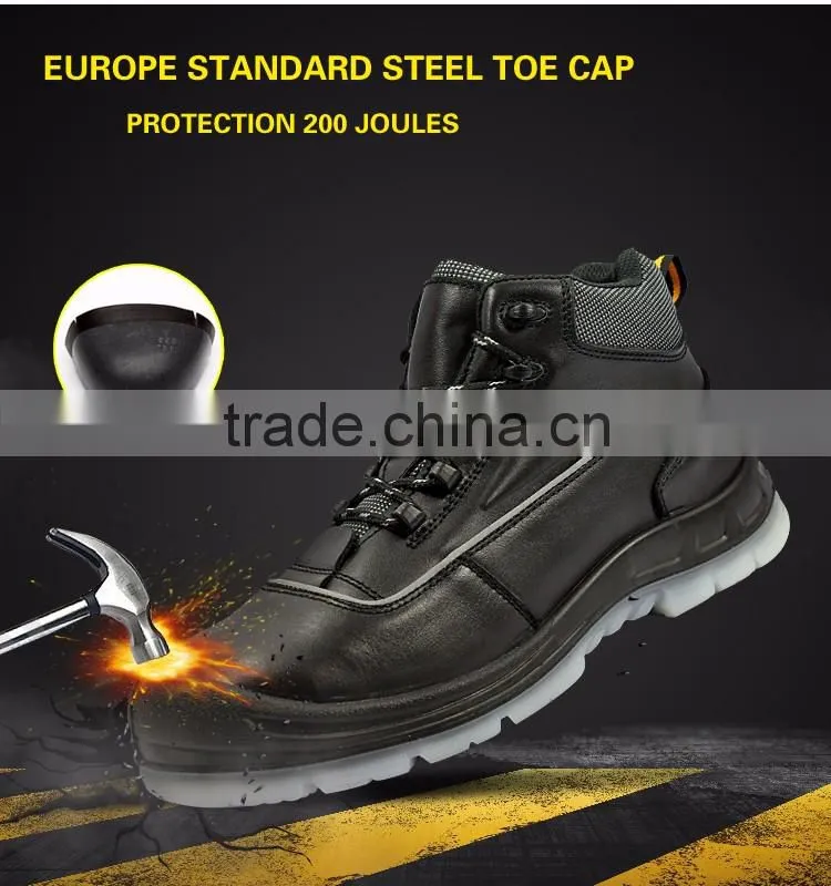 China cow split leather cat safety shoes