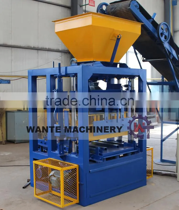 WANTE BRAND china hot selling lastest product QT4-24 concrete block making machine in alibaba india