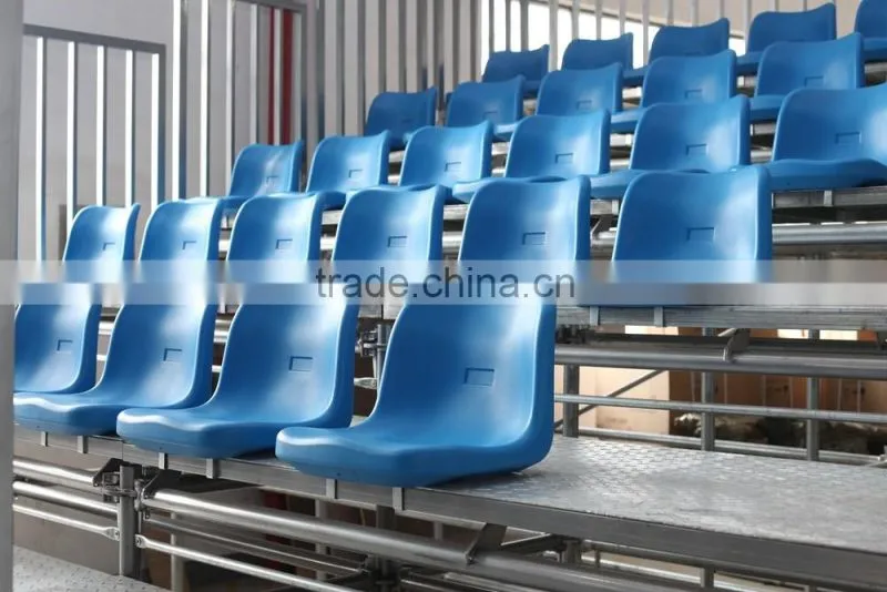 pool hall manumotive bleacher with plastic chair