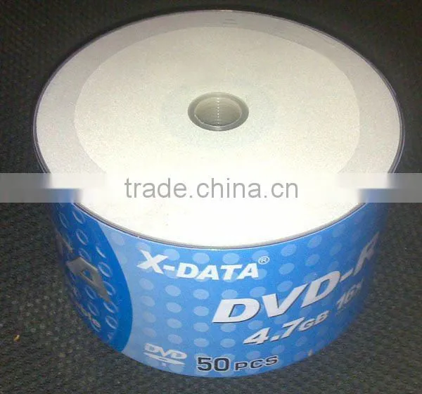 High Quality 4.7GB 16X White Printable DVD-R 50pcs cakebox pack
