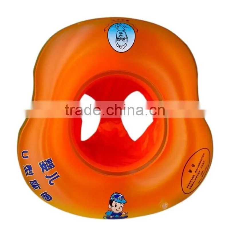 Orange Color Inflatable Baby Seat Ring Baby seat float for Swimming Ring