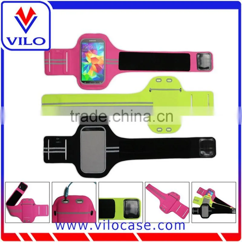 Universal Lycra armband for smartphone with reflective stripe