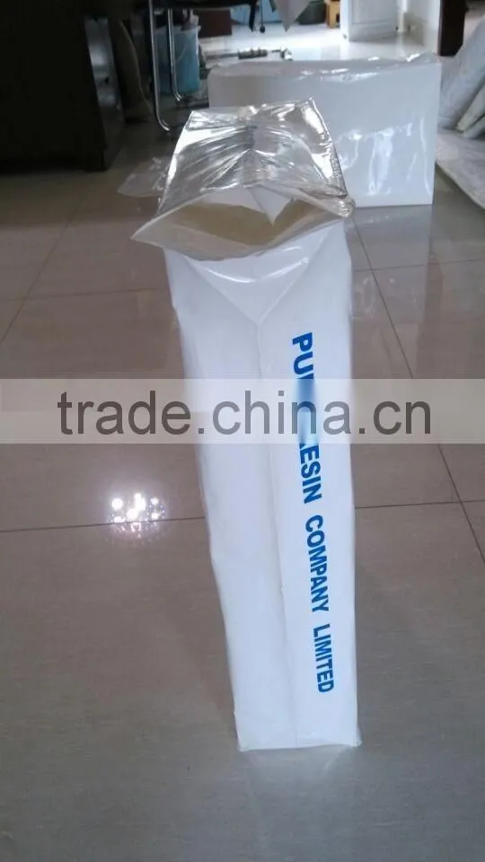 Ion exchange resin pe valve bag with square flat bottom 2014 alibaba china supplier