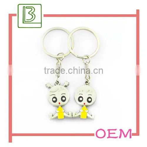 silver couple bear keychain valentine gifts for lovers