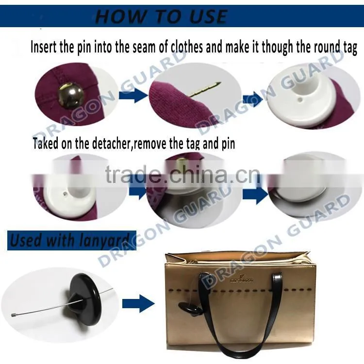 Free sample T035 eas RF anti theft clothing tag